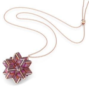 NWOT Curiosa pendant Geometric cut, Pink, Rose gold-tone plated